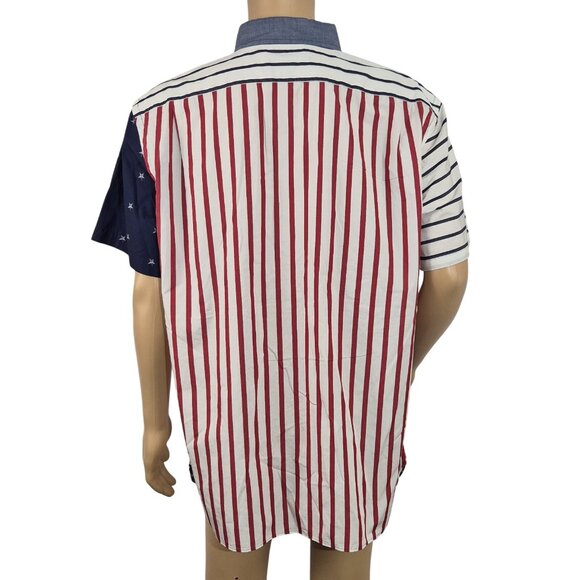 Daniel Cremieux Men's Shirt Size L Blue Label Stars & Stripes Button Up (45) - Picture 3 of 12